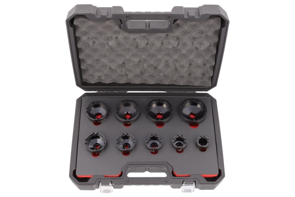 9pcs Groove Nut Socket Set, Inside Teeth