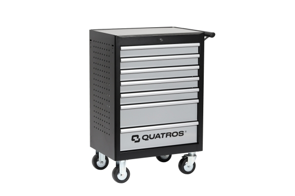 7-Drawer Tool Trolley with Stainless Steel Worktop