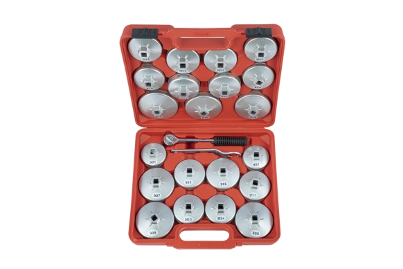 23pcs. oil filter aluminum socket set