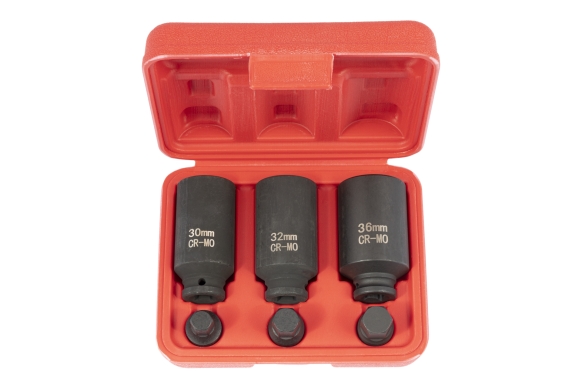 6pcs. 1/2" drive shaft hub nut impact socket set