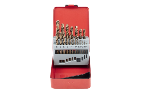 19 Pcs HSS-Co Drill Bits Set