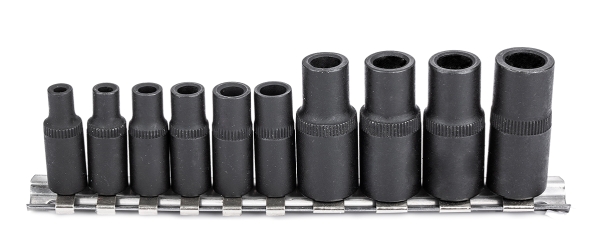 10pcs Tap Socket Set 1/4" 3/8" Drive