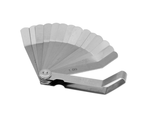 Bent Feeler Gauge 16 Blades 0.05-1.00mm