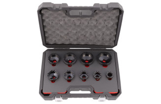 9pcs Groove Nut Socket Set, Inside Teeth